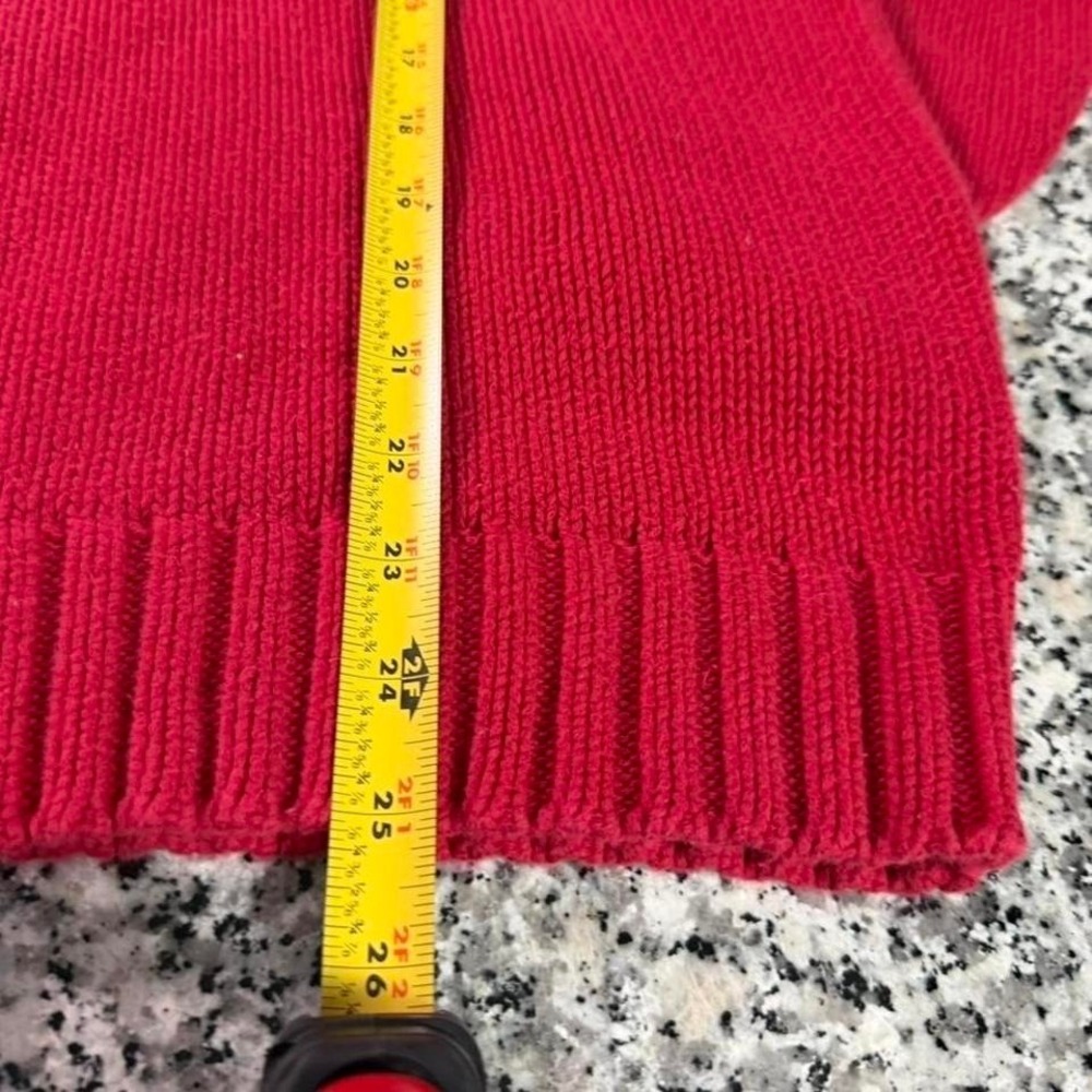 Polo Ralph Lauren Women's Vtg 90's Red USA American Flag Knit Sweater Large - Picture 6 of 6